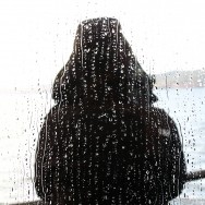 Rain on the ferry to the Isle of Skye
