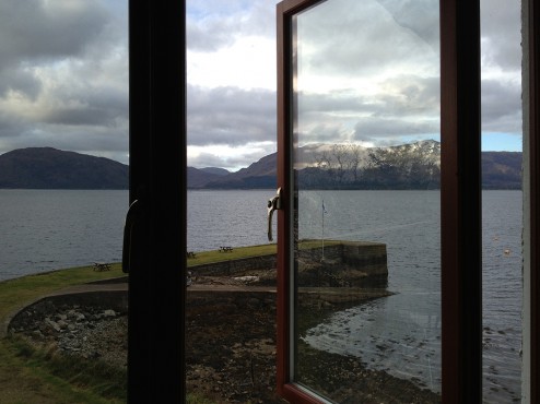 view from hotel room, Scotland